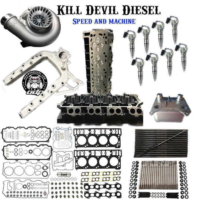 KDD 6.0 Powerstroke Complete Stage 3 Top End Bundle w/Turbo and Injectors