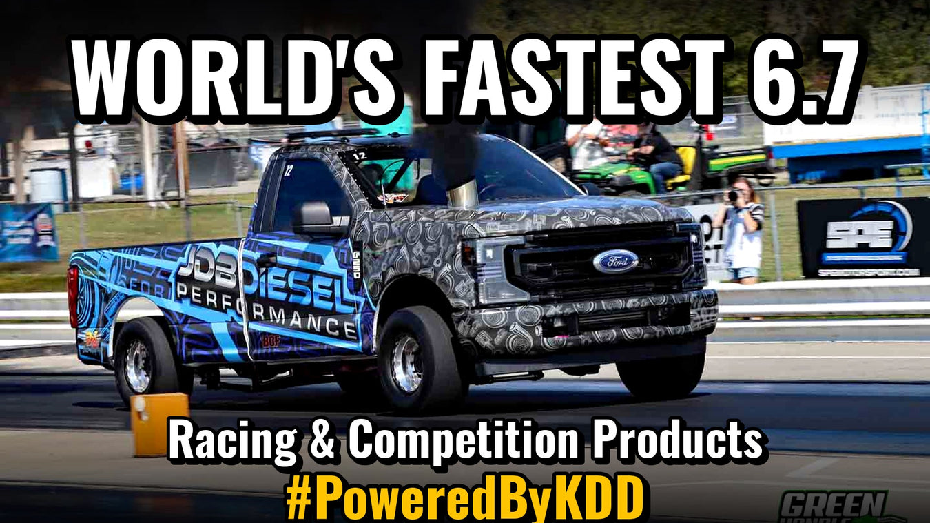 JDB Diesel Performance 6.7 Powerstroke F-250 drag truck - World's Fastest 6.7 - Racing & Competition Products #PoweredByKDD