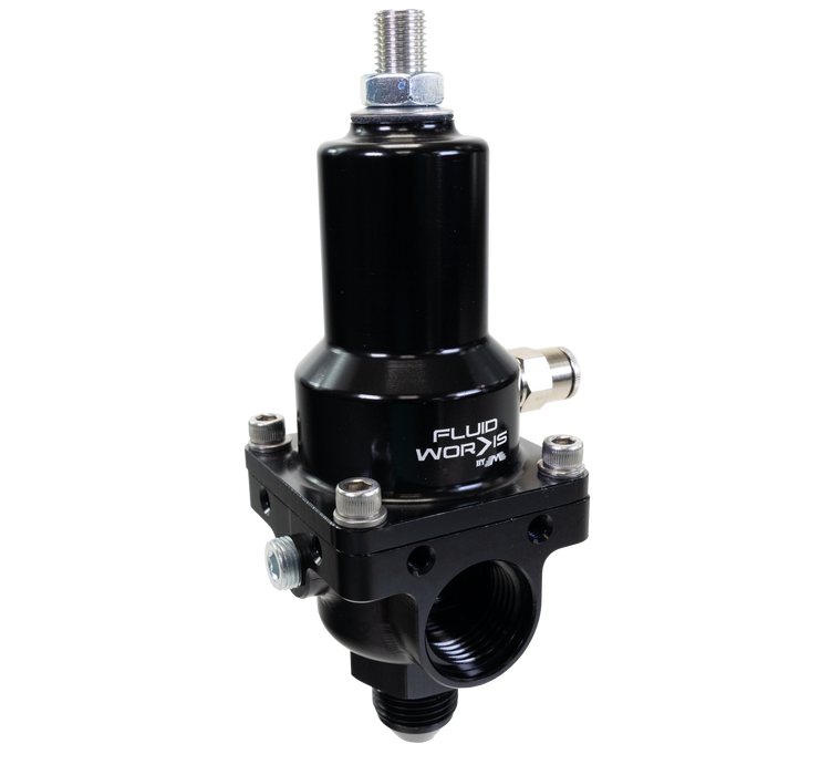 Fluidworks 7-20 GPM Fuel Pressure Regulator 180 Degree