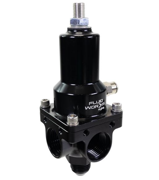 Fluidworks 7-20 GPM Fuel Pressure Regulator 90 Degree