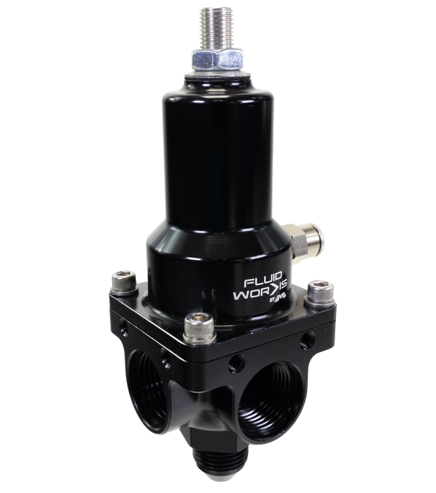 Fluidworks 7-20 GPM Fuel Pressure Regulator 90 Degree