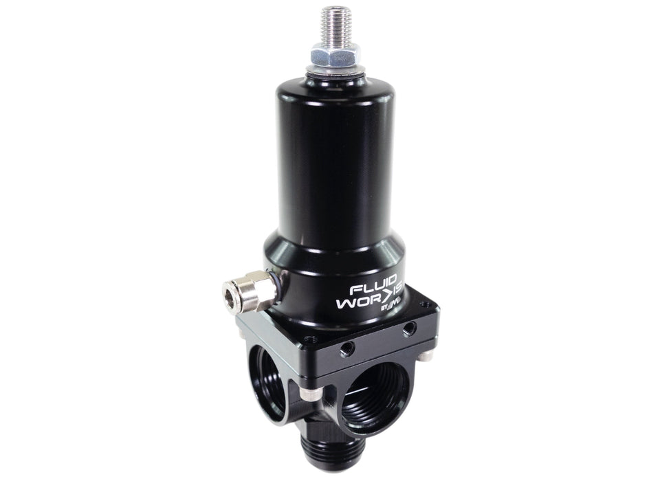 Fluidworks 21-32 GPM Fuel Pressure Regulator 90 Degree