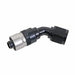 Fragola -8 AN x 45 Sport-Crimp Fitting w/ Clear Collar