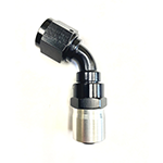 Fragola -6 AN x 60 Sport Crimp Hose End w/ Clear Collar