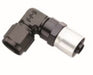 Fragola -12 AN x 90 Low Profile Sport Crimp Hose End w/ Clear Collar
