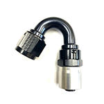 Fragola -12 AN x 150 Sport Crimp Hose End w/ Clear Collar