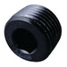 Fragola 1/16 MPT Pipe Plug, Internal, Black