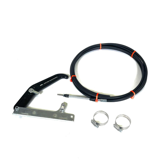 Motion Raceworks Black Billet Parachute Handle Release Lever & Cable Mount Kit