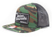 Motion Heritage Flat Bill Hat Green Camo/Black Snapback