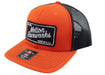 Hugger Orange and Black Motion Raceworks Patch Hat
