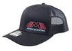 Black with Neon Flying M Snapback Hat XL