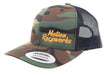 Woodland Camo/Black & Orange Retro Snapback Hat