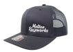 Black & Silver Retro Snapback Hat