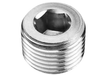1/8" NPT Steel Port Plug Mild Steel Zinc Plated 34-00040