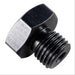 Fragola -8 AN (3/4-16) Socket Hex Port Plug, with 1/8 Pipe Port, Black