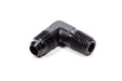 Fragola -6 AN x 1/4 NPT 90 Degree Adapter, Black