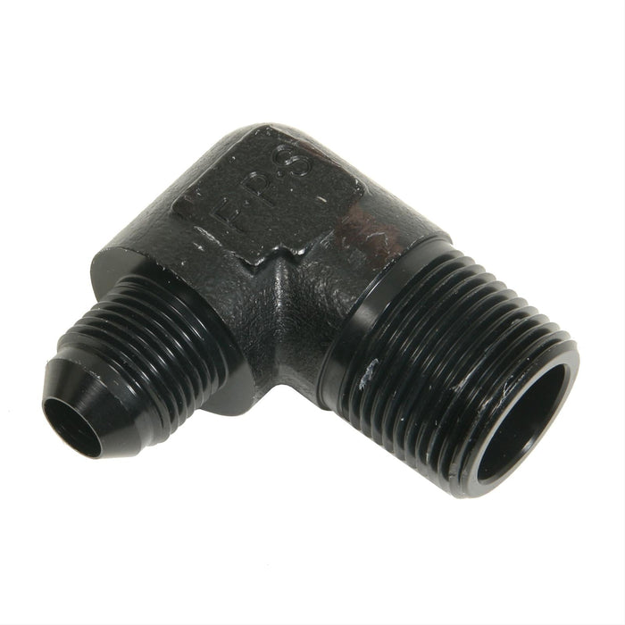 Fragola -8 AN x 3/4 NPT 90 Degree Adapter, Black