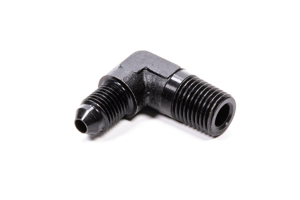 Fragola -4 AN x 1/4 NPT 90 Degree Adapter, Black