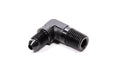 Fragola -4 AN x 1/4 NPT 90 Degree Adapter, Black