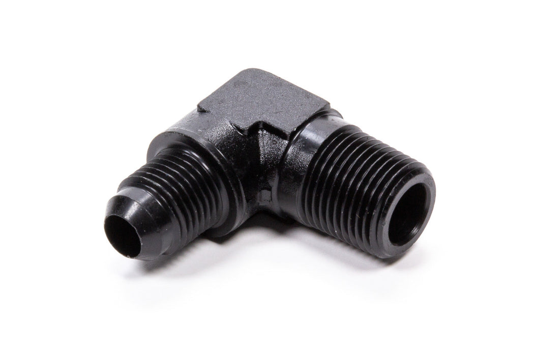 Fragola -6 AN x 1/2 NPT 90 Degree Adapter, Black