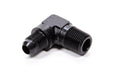 Fragola -6 AN x 1/2 NPT 90 Degree Adapter, Black