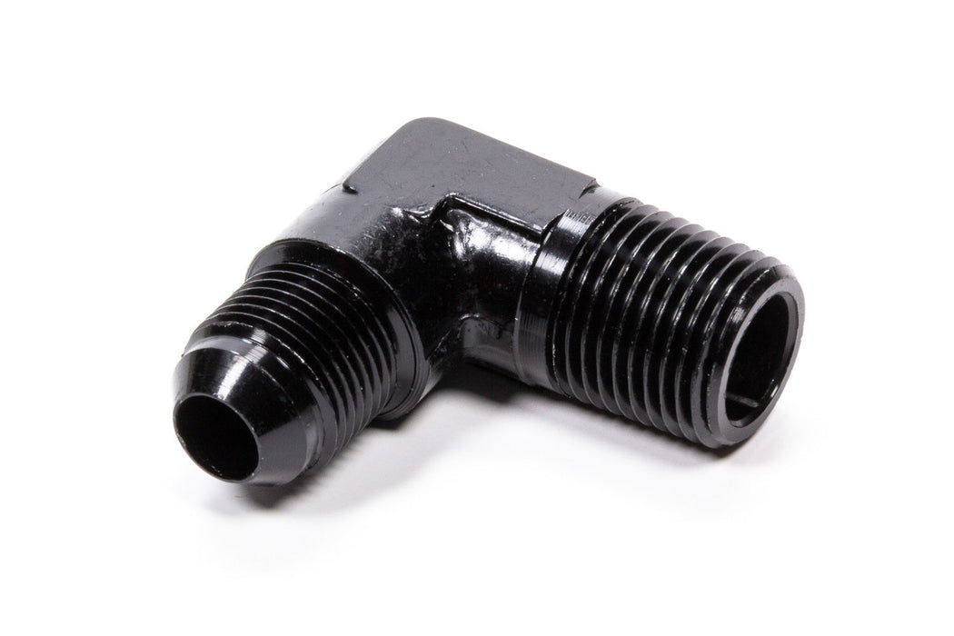 Fragola -8 AN x 1/2 NPT 90 Degree Adapter, Black