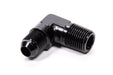 Fragola -8 AN x 1/2 NPT 90 Degree Adapter, Black