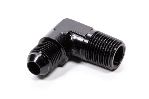 Fragola -8 AN x 1/2 NPT 90 Degree Adapter, Black