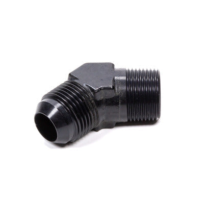 Fragola -16 AN x 1 NPT 45 Degree Adapter, Black