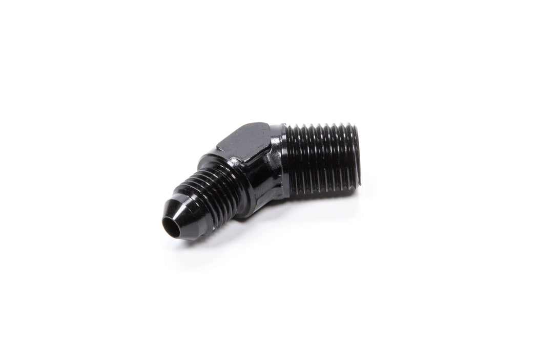 Fragola -4 AN x 1/4 NPT 45 Degree Adapter, Black
