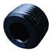 Fragola 3/8 NPT Allen Pipe Plug, Black