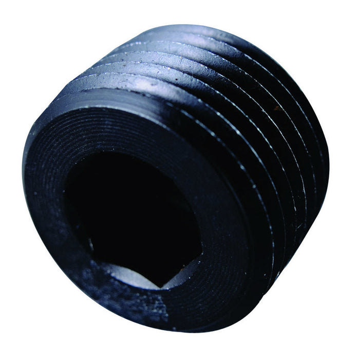Fragola 1" MPT Pipe Plug Internal, Black