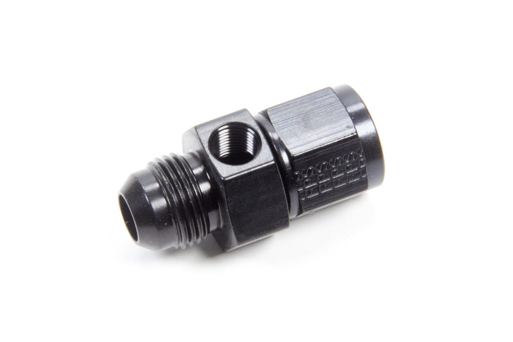 Fragola Inline Gauge Adapter -8 Male x -8 Female, Black