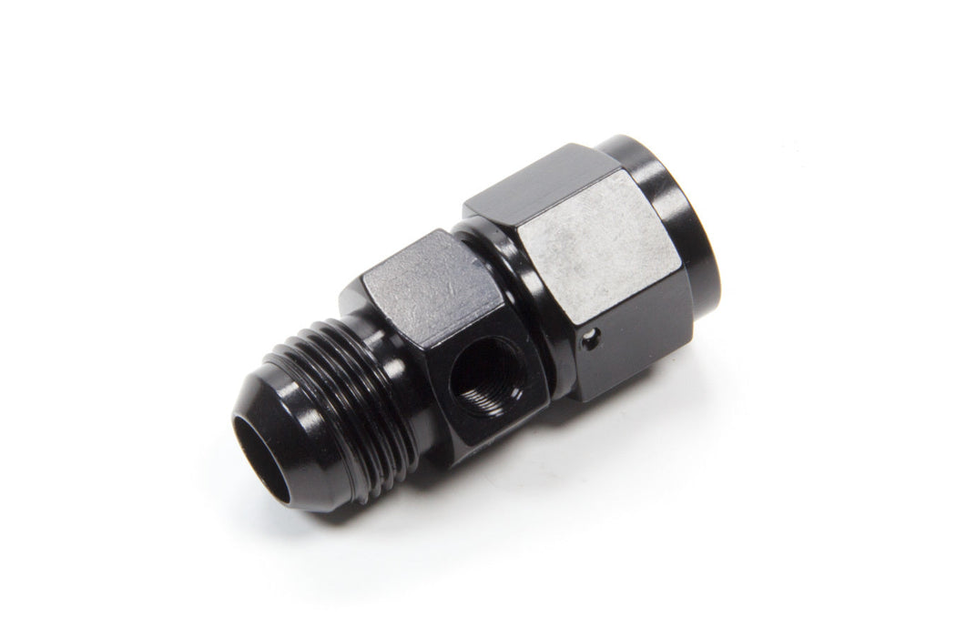 Fragola Inline Gauge Adapter -10 Male x -10 Female, Black