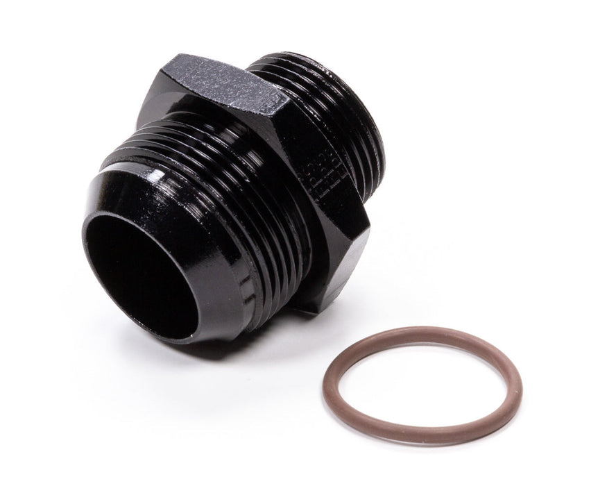 Fragola -20 AN x 1-5/16-12 (16) Radius Fitting, "O" Ring, Black