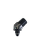 Fragola -4 AN x 3/8 NPT 45 Degree Adapter, Black