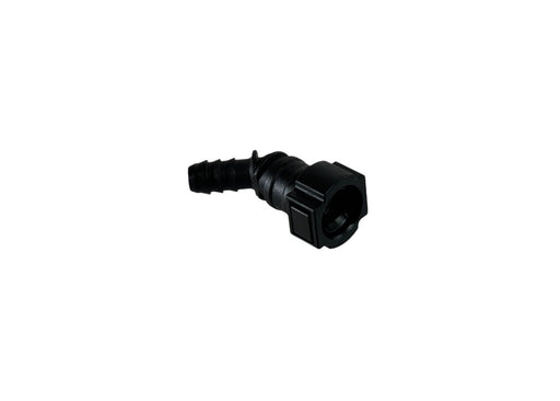 Quick Release Fitting to 3/8" Barb 45 Degree Factory 3/8" Valve Cover Connection (Plastic)