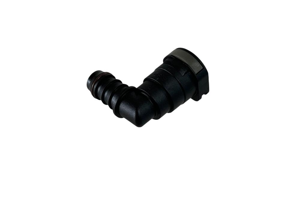 Quick Release Fitting to 5/8" Barb 90 Degree Factory 5/8" Valve Cover Connection (Plastic)