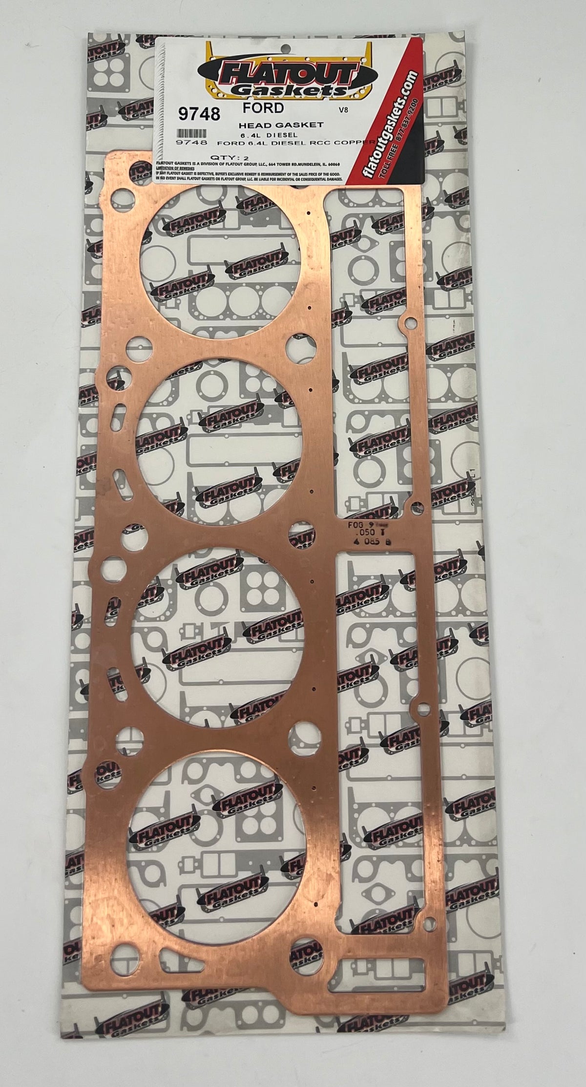 Flatout Gaskets RCC Copper 6.4L Cylinder Head Gaskets 9748