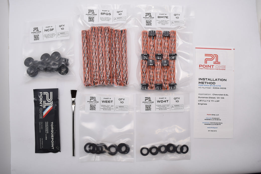 P1 6.6L Duramax Main Stud Kit (2001-2005 & L5P)