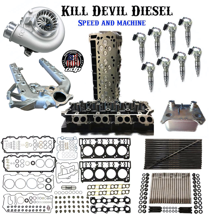 KDD 6.0 Powerstroke Complete Stage 1 Top End Bundle w/Turbo and Injectors