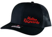 Black & Red Retro Snapback Hat