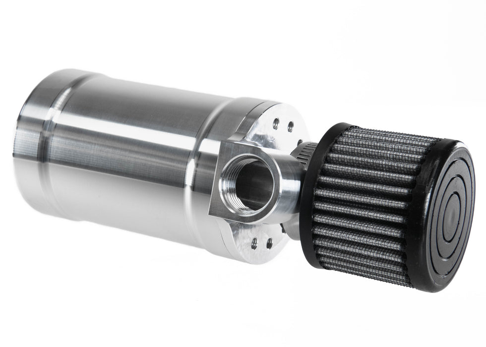Motion Raceworks Top Loader Billet Oil Catch Can Bare Aluminum ( Single 12 AN Port )