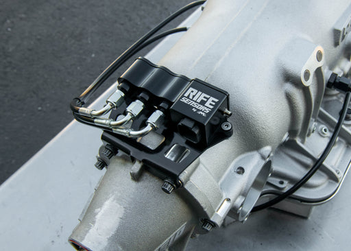 RIFE ProMod Series Transmission Combo Pack for TH400 Lock Up Transmission Pressure Triple Sensor Block Kit with Mount