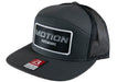 Gray/Black Flat Bill Snapback w/ Black Retro Patch