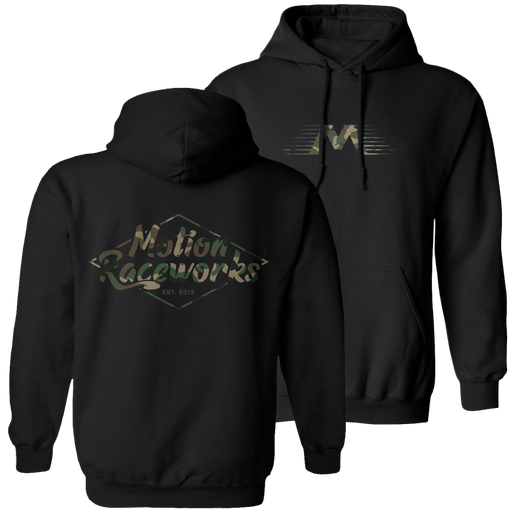 Motion Raceworks Camo Print Pull Over Hoodie