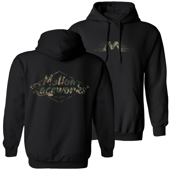 Motion Raceworks Camo Print Pull Over Hoodie