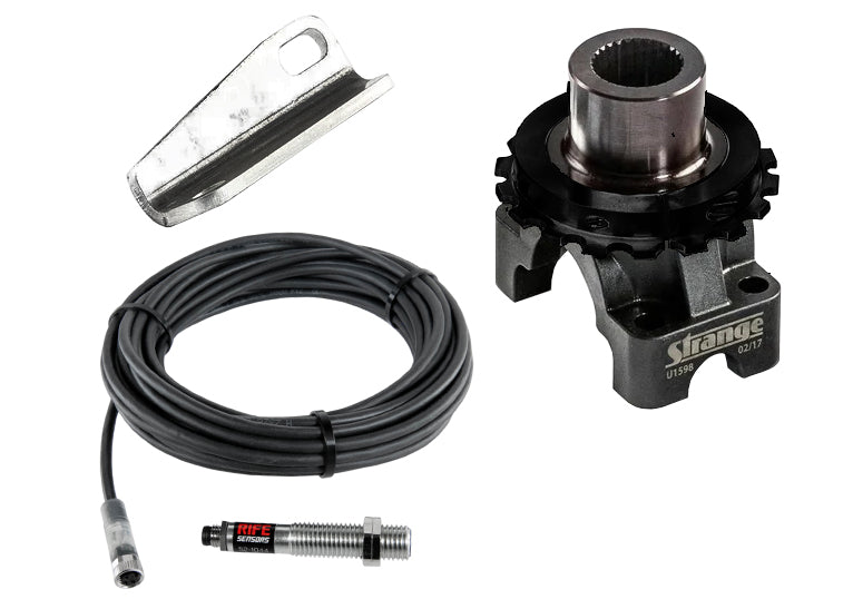 RIFE 2.500" 16 Tooth High Def Driveshaft Speed Wheel (Ford 8.8) for Strange U1596 - Sensor Included