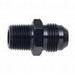 Fragola -8 AN x 3/8 MPT Straight Adapter, Black
