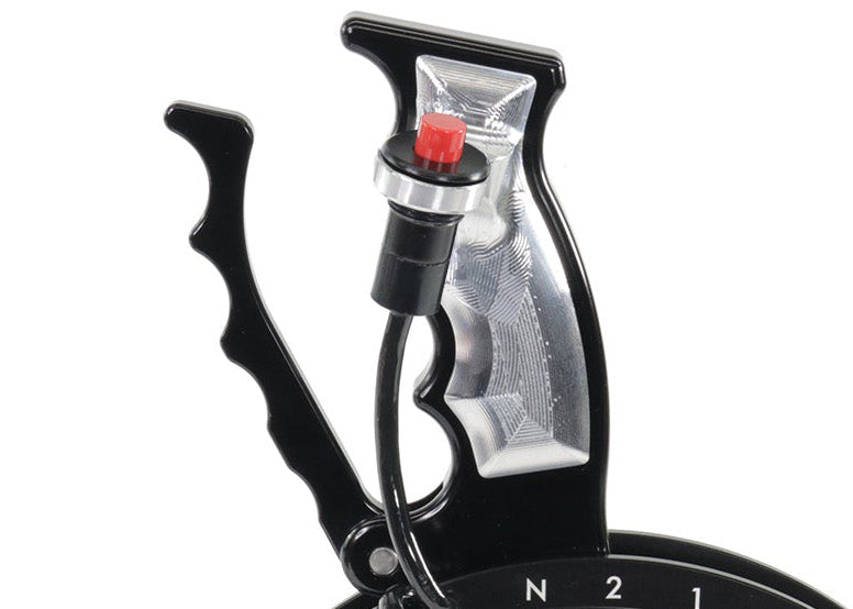 Operator Button Billet Shifter Grip Set Bare Aluminum (Button Not Included)